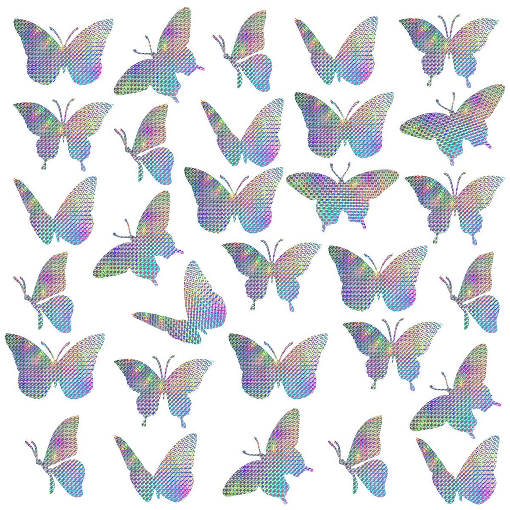 30 Pieces Anti Collision Window Stickers for Birds, Glass Window Decals Clings for Bird Strikes, Stop Birds from Hitting Windows