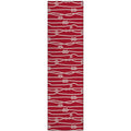 Addison Rugs Harpswell Ahp37 Ruby 2'3" X 7'6" Indoor Outdoor Runner Rug, Easy Clean, Machine Washable, Non Shedding, Bedroom, Living Room, Dining Room, Kitchen, Patio Rug