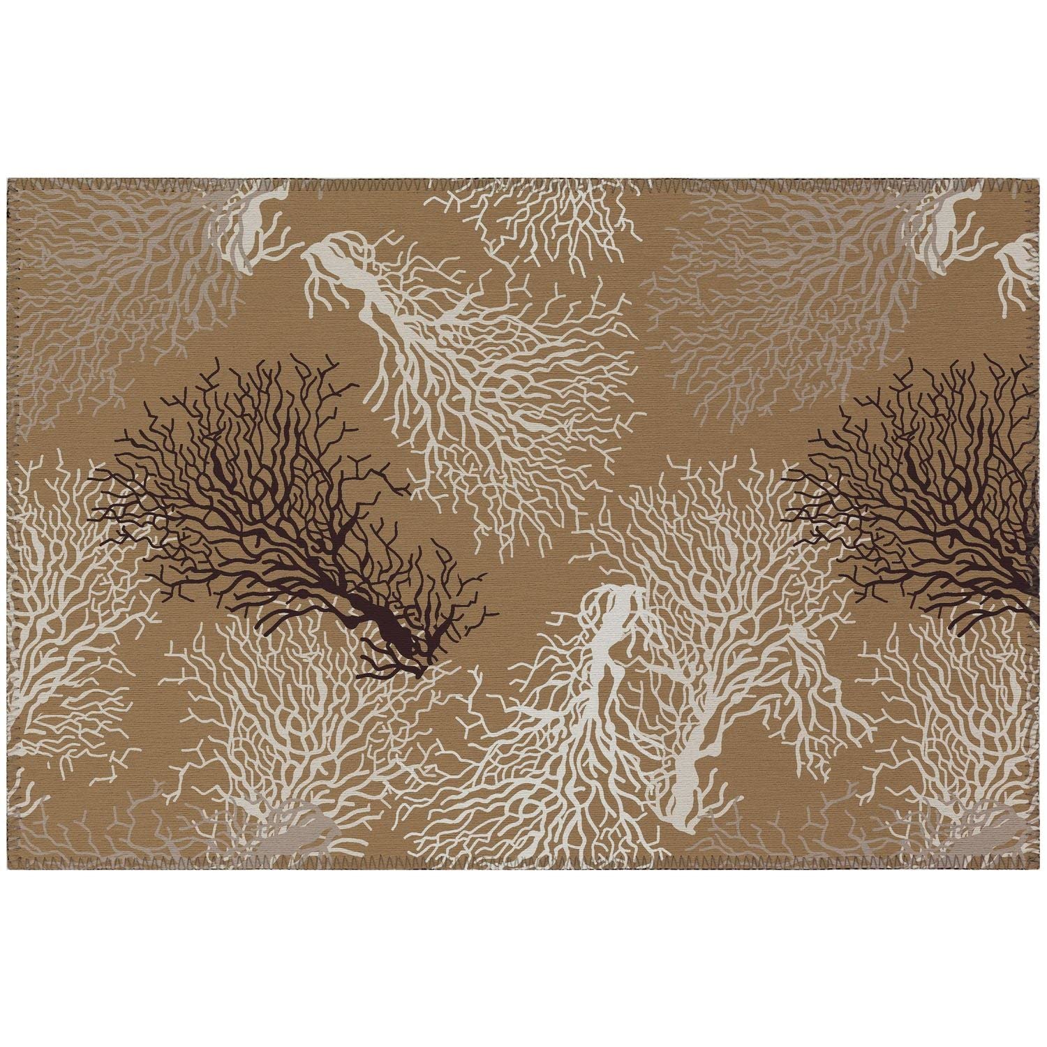 Seabreeze Sz3 Taupe Coastal Rug Rectangle 8' X 10'