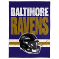 FOCO NFL Soft Plush Throw Blanket, 45 x 60, Baltimore Ravens