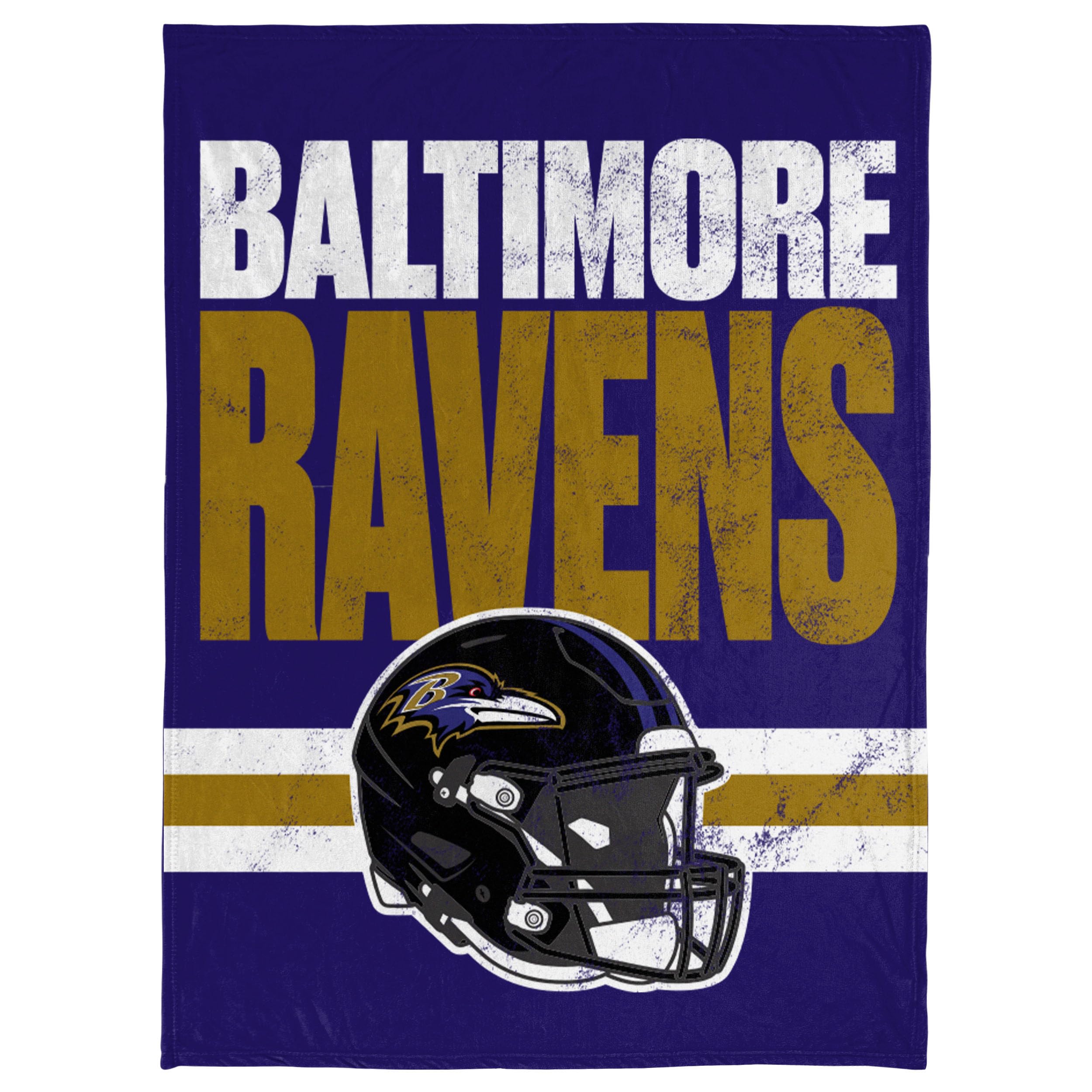 FOCO NFL Soft Plush Throw Blanket, 45 x 60, Baltimore Ravens