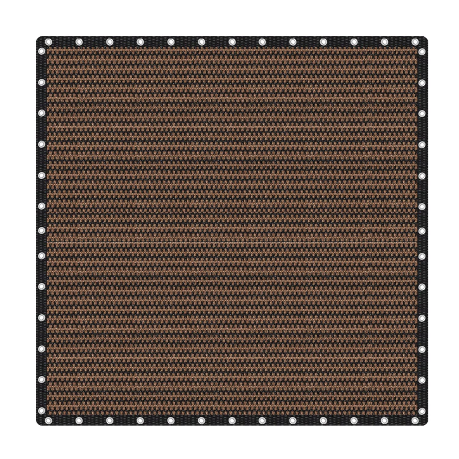 Vicllax Shade Fabric Sun Shade Cloth Privacy Screen With Grommets For Patio Garden Pergola Cover Canopy 24X24 Ft, Mocha