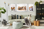24X36 Frame Silver Wood With White Mat | 28X40 Frame Matted To 24X36 | Display Your Photo Under Uv Acrylic Shatter Guard Front,