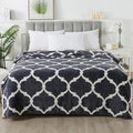 Gray Pattern King Size Blanket,90X108 Inches Microfiber Soft Cozy Fluffy Warm Hand Made Throw Blankets For King Calking Bed,Couc