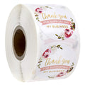 Thank You For Supporting My Business Label / 1.5' Small Business Labels / 500 Pink Floral Thanks Stickers/Business Appreciation