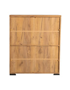Coaster Furniture Metal Mesh Door Accent Cabinet Golden Oak and Gunmetal 951107