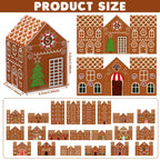 Fuutreo 25 Pcs Christmas Advent Calendar Boxes Cardboard 24 Days Advent Countdown Gift Boxes Empty Number House Shaped Gift Boxe