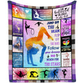 Mubpean Gymnastics Gifts Blanket 60'X50' - Gymnastic Gifts For Girls - Gymnastics Room Decor - Gymnastics Party Decorations, G