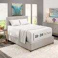 Nestl Extra Deep Pocket Sheets - Fits Mattress 18-24 Inches Deep, Extra Deep Pocket Full Size Sheets Sets, 4 Piece Full Size Sheets, Full Sheets Deep Pocket, White Sheets