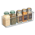 iDesign AFFIXX Plastic Wall Mount Organizer for Kitchen, Bathroom, Office, Bedroom, Garage, Craft Room, 3 x 11 x 3.25, Clear