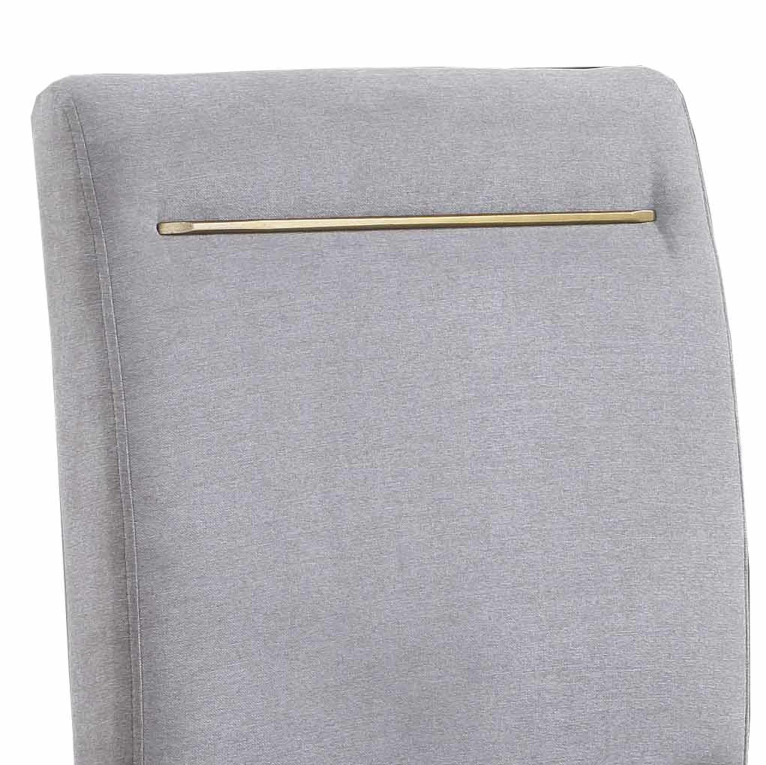 Steve Silver Yves SilverShield Performance Fabric Accent-Rubbed Charcoal Finish, Set of 2 Counter Chair, 20 x 20.35 x 42, Gray,gold,grey,Silver
