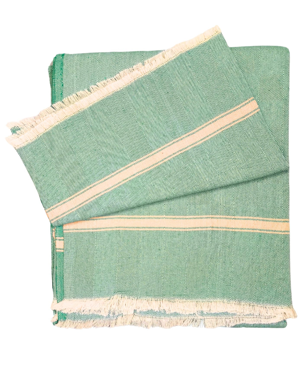 Arvore Handloom Pure Cotton Blanket for Double Bed | Desi Khes for All Seasons | Heavyweight Soft Bed/Sofa Throw | Geometric Wea