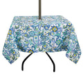 Ehousehome Outdoor Indoor 60Inch Squaretablecloth With Umbrella Hole And Zipper, Waterproof Zippered Patio Table Cloths, Spring/