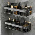 Clonezo 2 Pack Self Adhesive Bathroom Shelf For Wall, Bathroom Organiser Without Drill, Kitchen Sink Organiser, Rust Resistant W