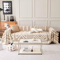 Vclife Boho Couch Cover Sectional Couch Covers For 3 Cushion Couch Sofa Oversized Sofa Cover Washable Skin-Friendly Chenille Sof