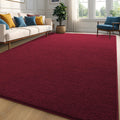 Zedrew Burgundy Red Area Rugs Shag Carpets for Bedroom Living Room, 6x9 Feet Extra Large Thickened Memory-Foam Rug, Modern Washa