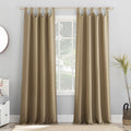 Sun Zero Easton Energy Saving Blackout Tab Top Curtain Panel, 40 x 95, Taupe