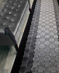 ORFA HOME Custom Length Hallway Runner Rug,Slip Resistant,Checkered Black, 26 Inch X 9 feet, Sold and Priced Per Foot