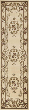 HomeRoots Decor 2'2-inch x 7'11-inch Runner Polypropylene Ivory Area Rug