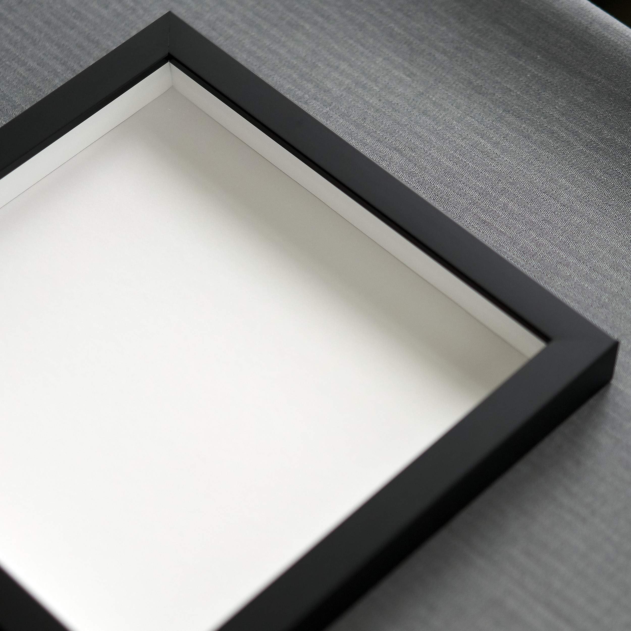 15X23 Shadow Box Frame Contemporary Black | 1'' Depth Of Usable Space| Interior Size 15X23 Or 23X15 Inches| Uv Resistant Acrylic