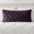 Juicy Couture 18 x 36 Plush Body Pillow, Black Lockup Lattice