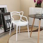 Modway Entangled Dining Armchair - White Polypropylene, Fully Assembled, Model EEI-1458-WHI
