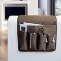 MDSTOP 5 Pockets Remote Control Holder, Magazine Rack, Space Saver Organizer, Draped Over Sofa, Couch, Recliner Armrest