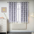 Mysky Home Lilac Curtains For Girls Bedroom Kids Curtain 54 Inches Length White Pom Pom Sheer Small Window Curtains 2 Panels Double Layer Curtains Grommet Room Darkening Nursery Curtains, W52 X L54