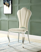 Acme Cyrene Side Chair (Set-2) in Beige