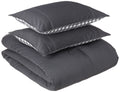 Eddie Bauer - Queen Comforter Set, Reversible Cotton Bedding With Matching Shams, Pre-Washed For Added Softness (Kingston Charco