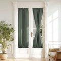 NICETOWN French Door Curtain - Privacy Blackout Curtains, 20 x 72 inch Long Room Darkening Curtains for Glass Door, Thermal Insu