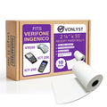 Vonlyst Thermal Paper Roll 2 1/4 X 55 For Verifone Vx520 Ingenico Ict220 Ict250 Fd400 (10 Rolls)