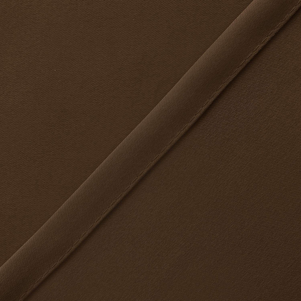 Hiasan Valance Curtains Blackout Solid Rod Pocket Valances For Kitchen Windows, 60 X 18 Inches Length, Brown, 1 Panel