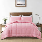 Downcool Queen Comforter Set -All Season Bedding Comforters Sets With 2 Pillow Cases-3 Pieces Bedding Sets Queen -Down Alternati