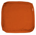 Qqbed Outdoor Multi Pack Patio Chair Washable Cushion Pillow Seat Covers - Replacement Covers Only (25'X25'X5' 4 Pack, Rust)