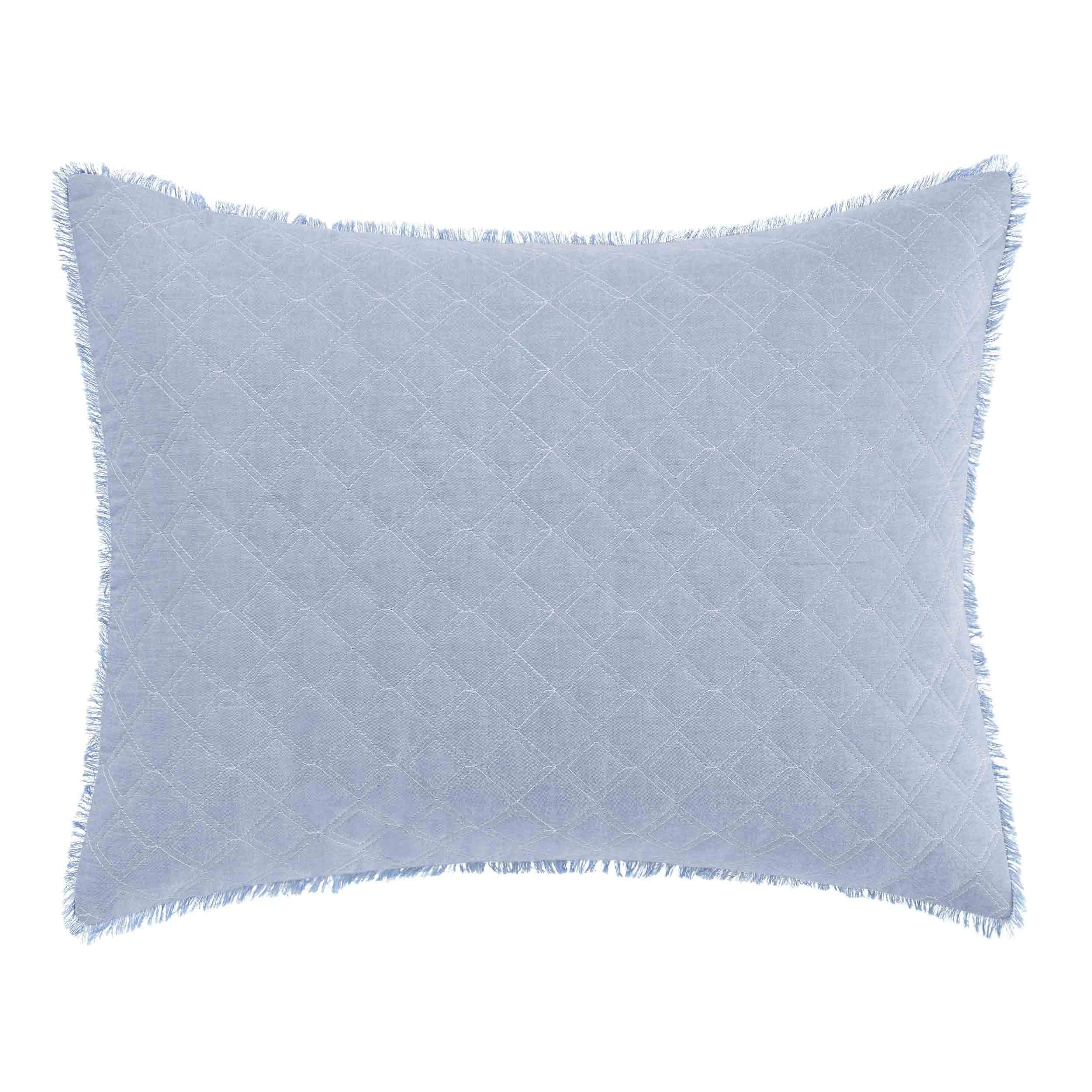 Laura Ashley Mila Throw Pillow, 16X20, Blue