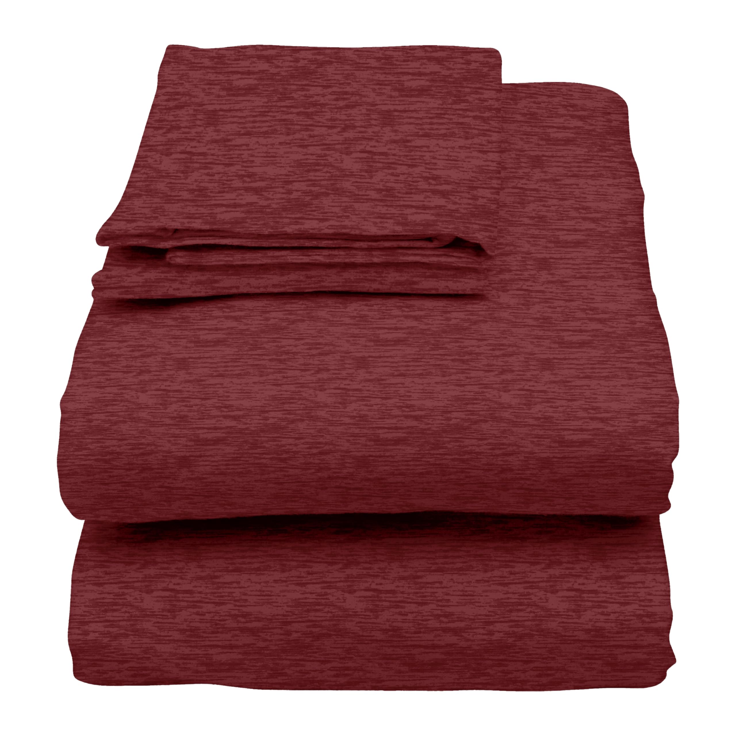 U.S. Polo Assn. All Season, Soft And Cozy T-Shirt Material, 1800 Thread Count 4-Piece Cotton Rich Jersey Sheet Set