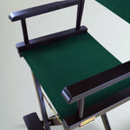 Casual Home 30" Director'S Chair Black Frame-With Hunter Green Canvas, Bar Height