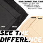 Best Home Fashion Premium Blackout Curtain Panels - Solid Thermal Insulated Window Treatment Blackout Drapes For Bedroom - Back