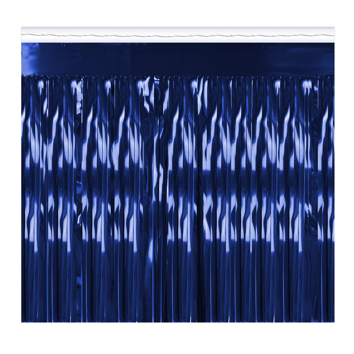 Pkgd 1Ply Fr Metallic Table Skirting (Blue) Party Accessory (1 Count) (1/Pkg)