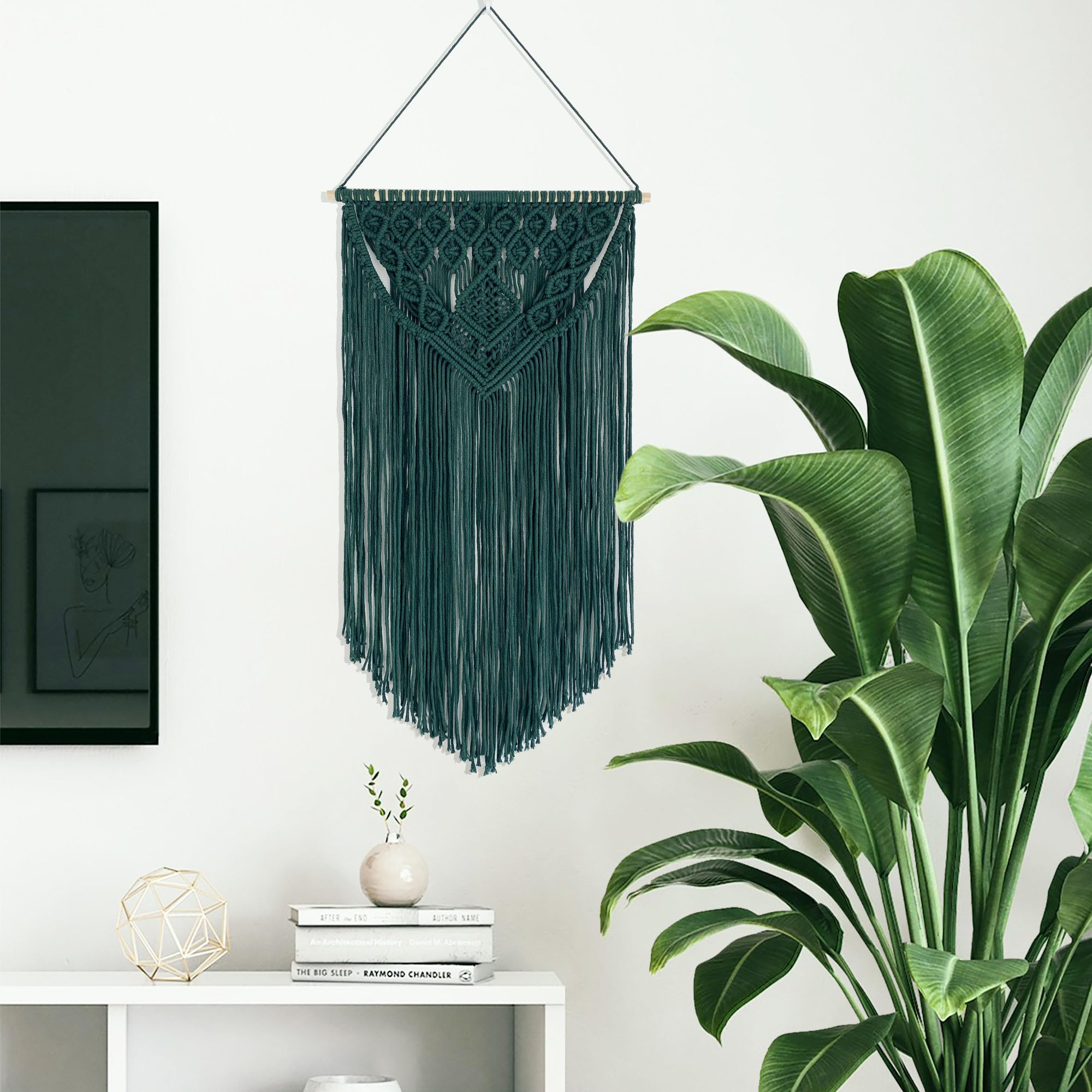 Winterdemoon Macrame Wall Hanging Boho Woven Tapestry Home Decor