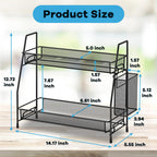 Spispi Bathroom Organizer Countertop, Spice Rack Organizer For Cabinet,Bathroom Counter Organizer, Kitchen Countertop Organizer,