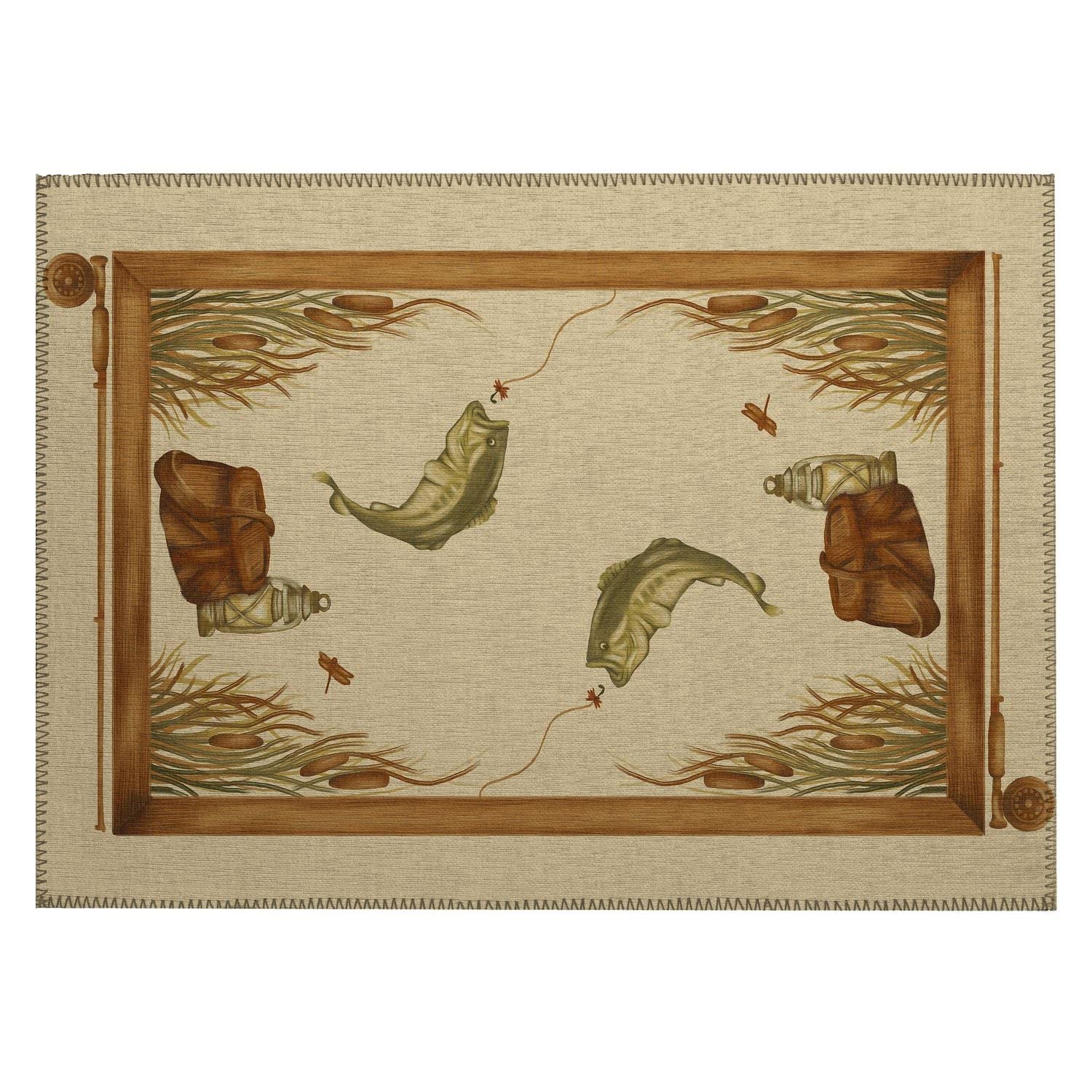 Excursion Ex5 Beige Farmhouse Rug Rectangle 9' X 12'