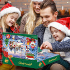 Surcvio Christmas Advent Calendar 2023 With 4 Cute Jumbo And 20 Mochi Squishy Assorted Toys, 24 Days Countdown Calendar, Xmas St