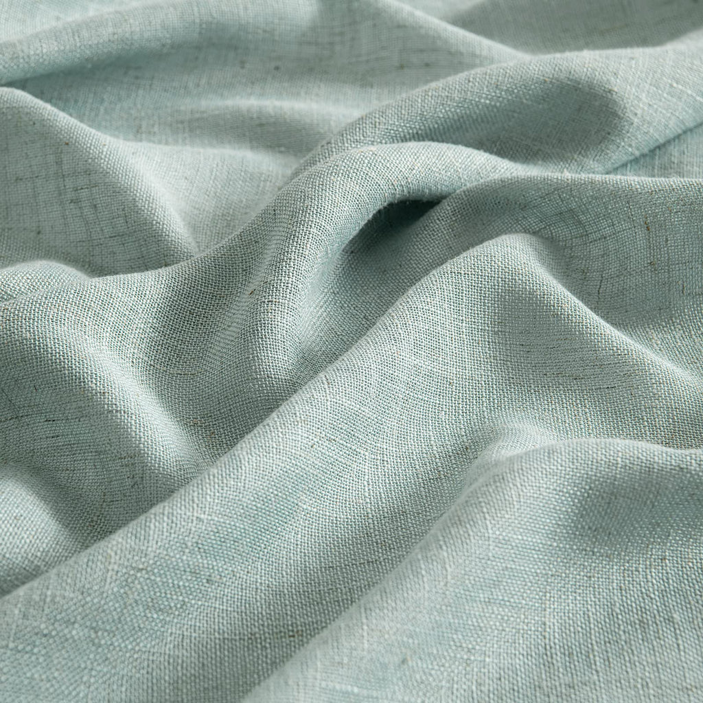 Miulee Dusty Blue Linen Curtains 84 Inch Length 2 Panels For Bedroom Living Room, Soft Thick Linen Textured Window Drapes Semi Sheer Light Filtering Back Tab Rod Pocket Burlap Look, 37X84 Inches