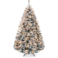 Best Choice Products Pre-Lit Artificial Christmas Tree, 12ft Snow Flocked Design Pine Tree, Full Appearance Snowy w/Easy Assembl