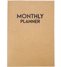 Undated Big Large Monthly Planner - Blank Calendar Book And Organizers 8.5 X 11 Inches - Kraft