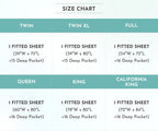 California Design Den Deep Fitted Queen Sheets, Deep Pocket Soft 400 Thread Count 100% Cotton, No Pop-Off Elastic, Durable Satee