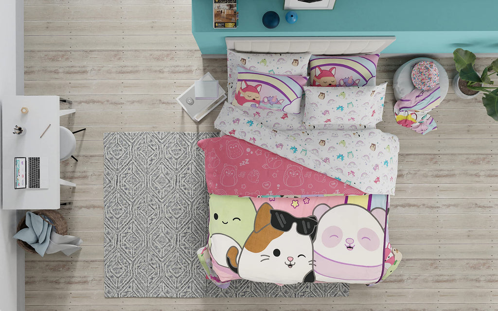 Franco Squishmallows Bedding Super Soft Plush Throw Blanket, 62 In X 90 In, Twin