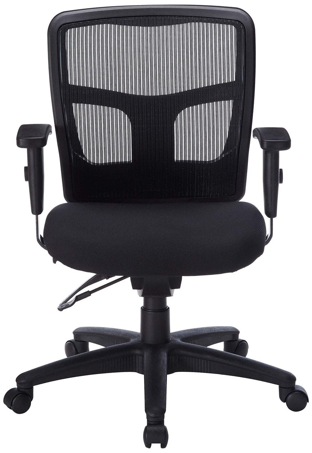 Lorell LLR86802 Managerial Swivel Mesh Mid-Back Chair